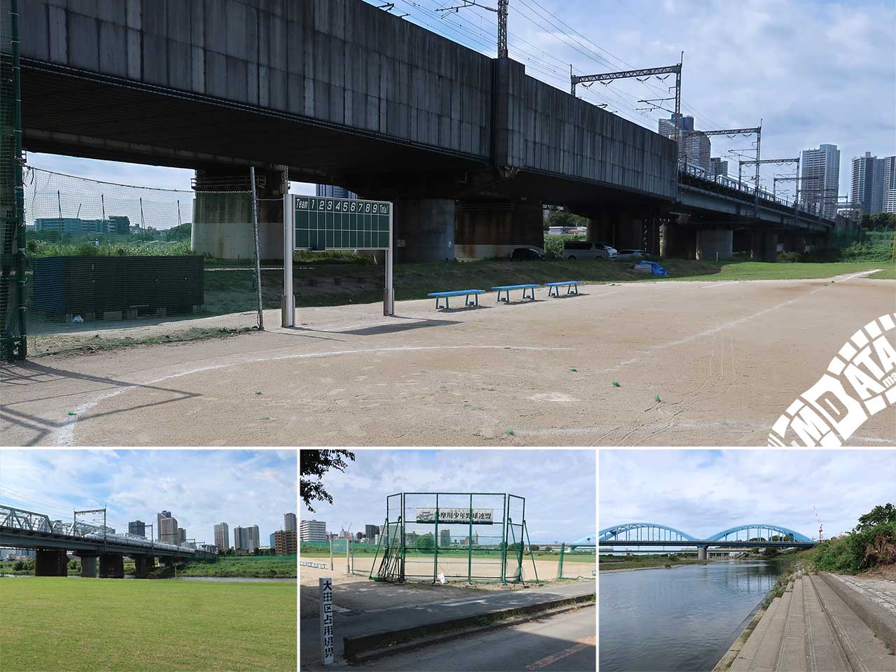 多摩川丸子橋緑地少年野球場の写真 Photo taken on 2023/10/04