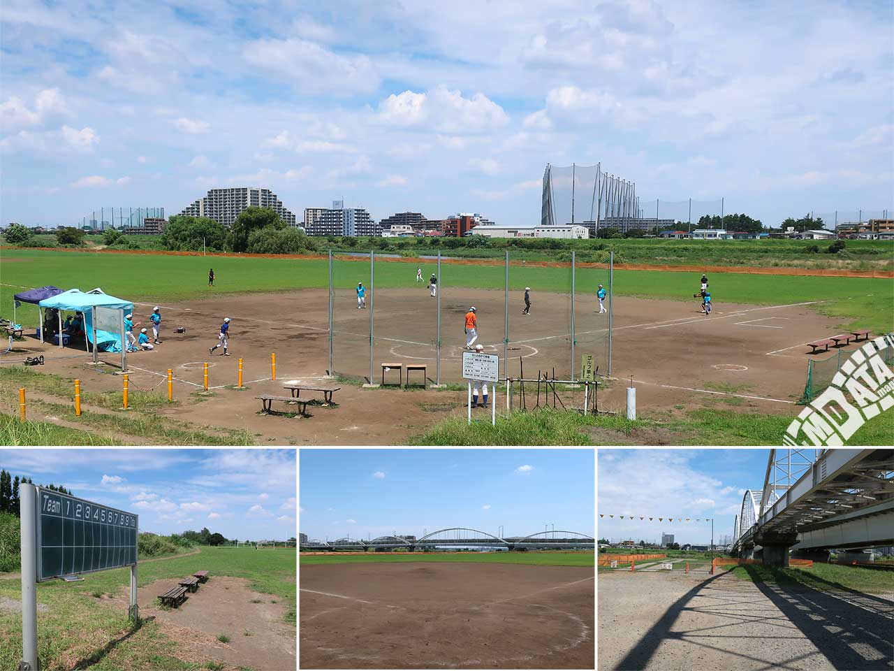 多摩川緑地公園野球場の写真