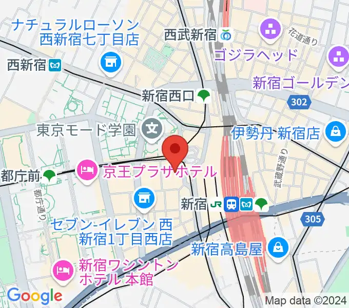 新宿明治安田生命ホールの地図