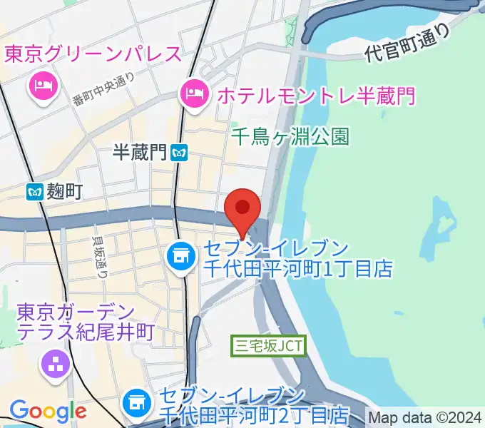 TOKYO FM HALLの地図