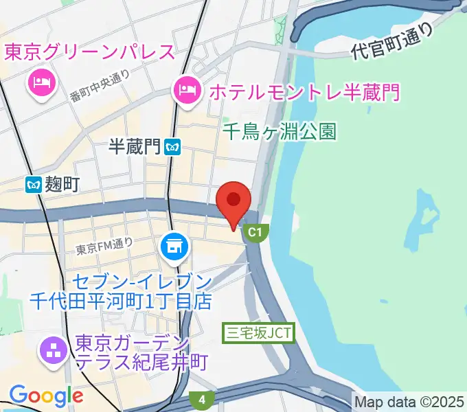 TOKYO FM HALLの地図