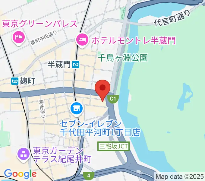 TOKYO FM HALLの地図