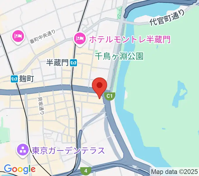 TOKYO FM HALLの地図