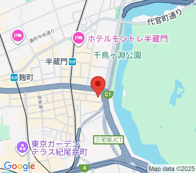 TOKYO FM HALLの地図
