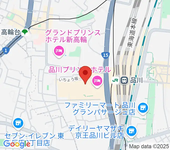 品川ステラボールの地図