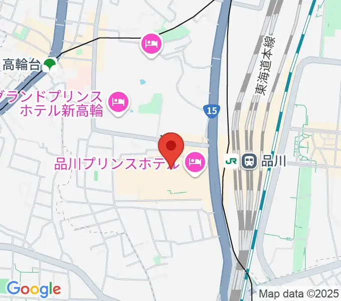 品川ステラボールの地図