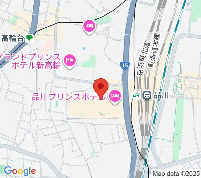 品川ステラボールの地図