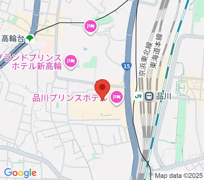 品川ステラボールの地図