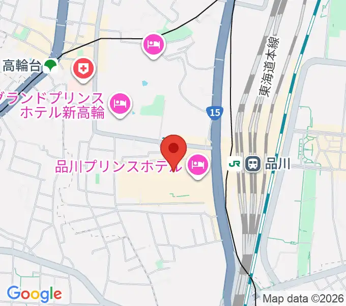 品川ステラボールの地図