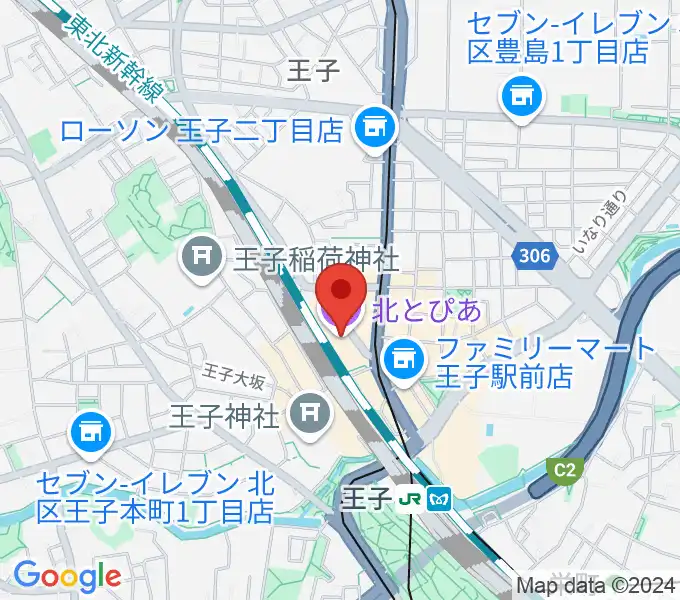 北とぴあの地図