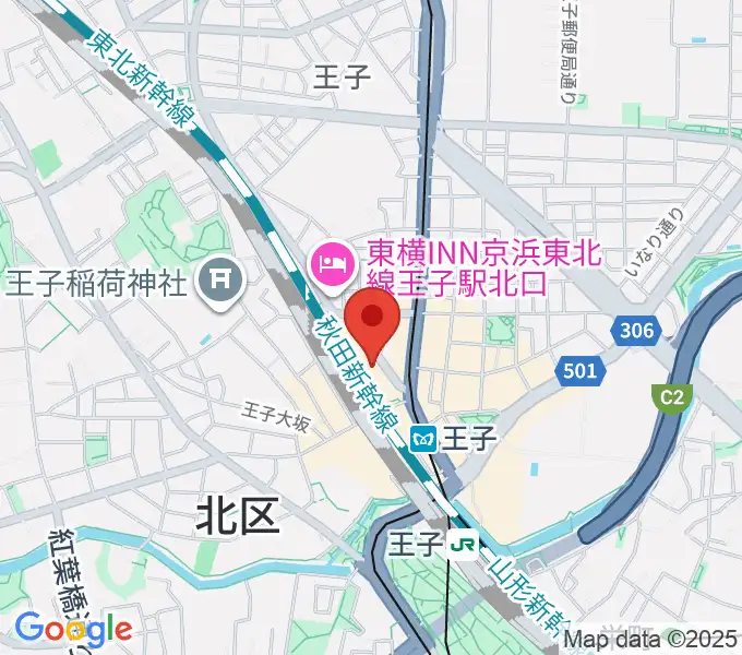 北とぴあの地図