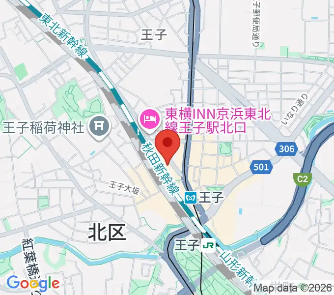 北とぴあの地図