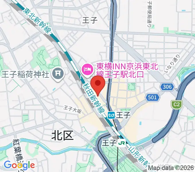 北とぴあの地図