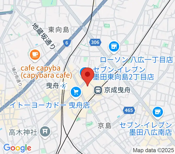 曳舟文化センターの地図