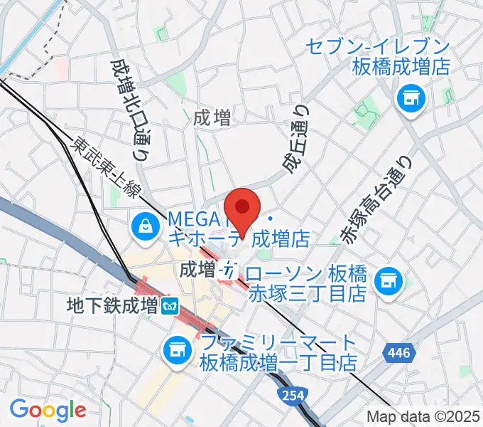 成増アクトホールの地図