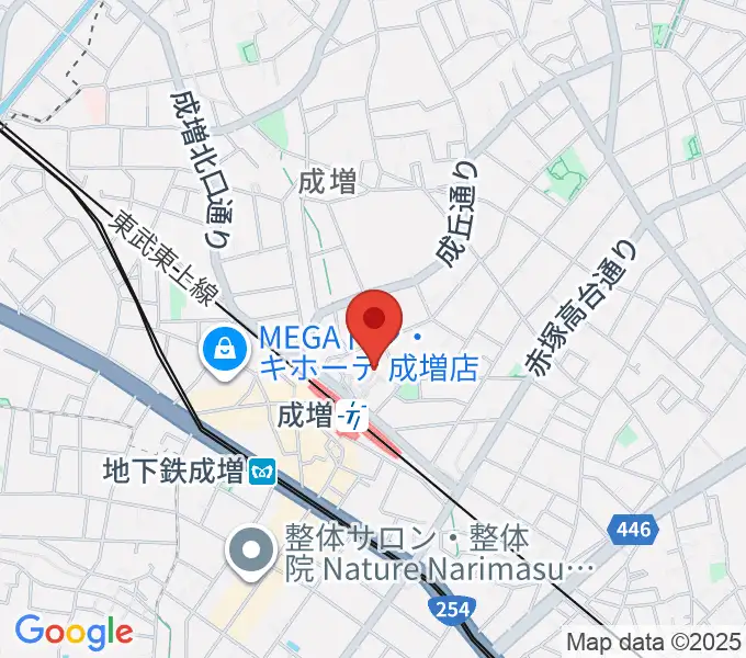 成増アクトホールの地図