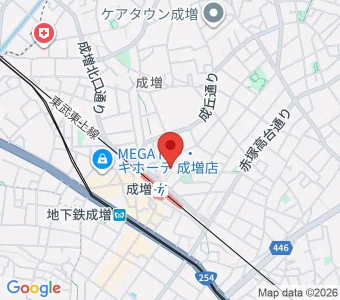 成増アクトホールの地図