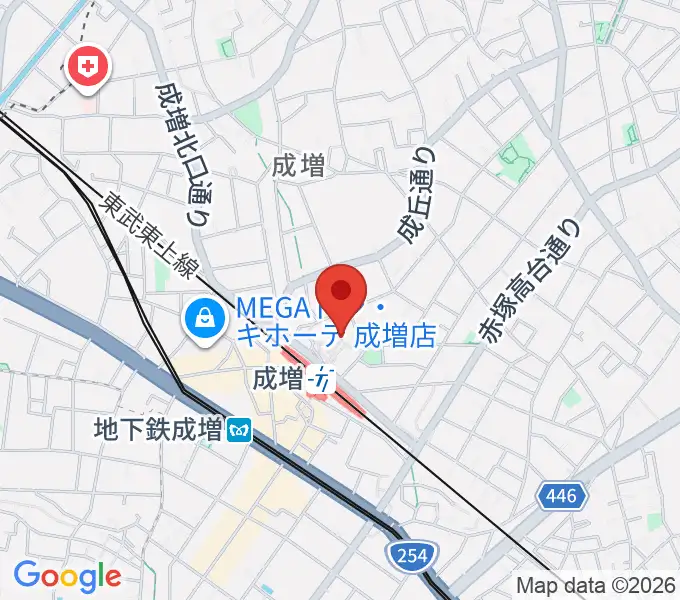 成増アクトホールの地図