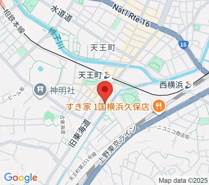 横浜市岩間市民プラザの地図