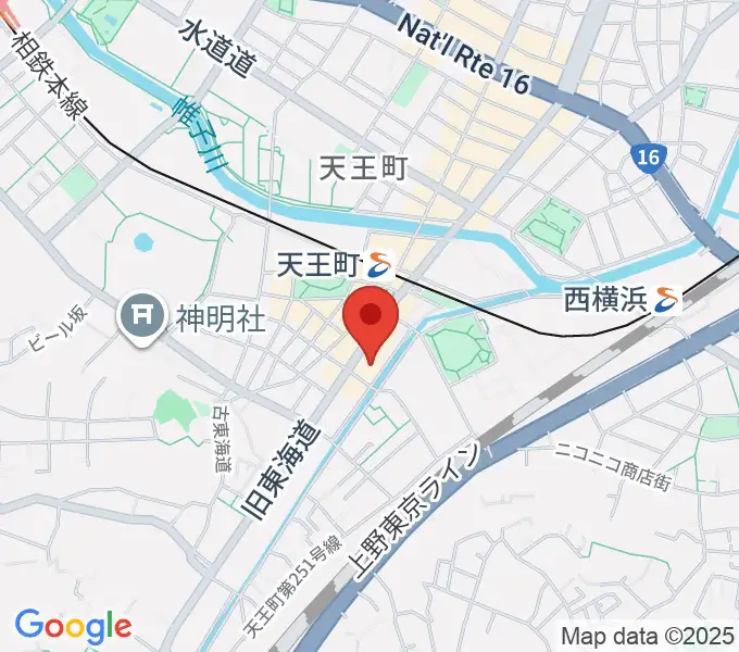 横浜市岩間市民プラザの地図