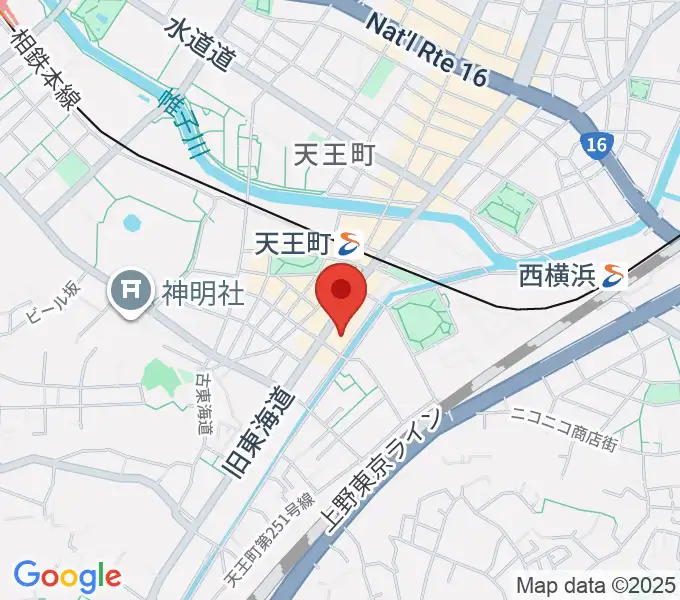 横浜市岩間市民プラザの地図