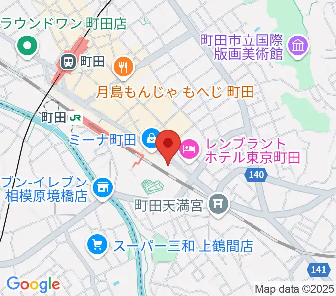 町田ターミナルプラザ市民広場の地図