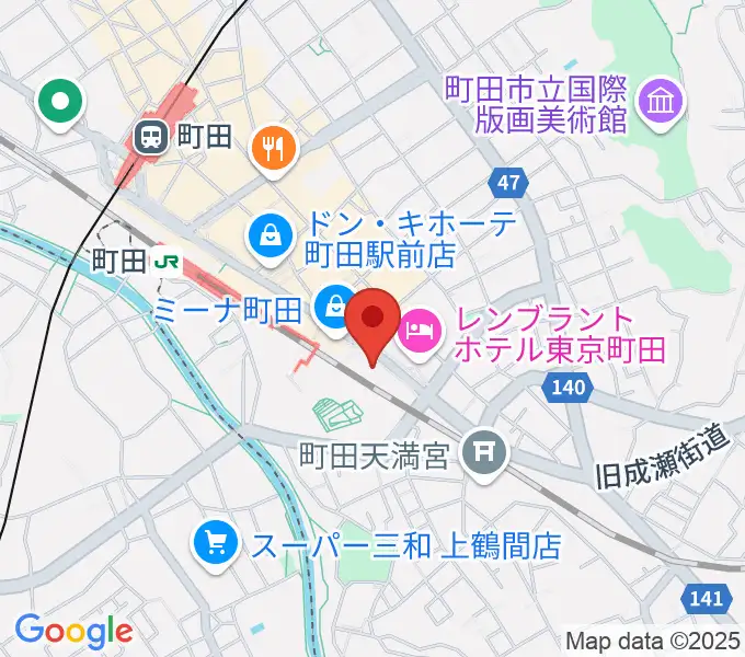 町田ターミナルプラザ市民広場の地図