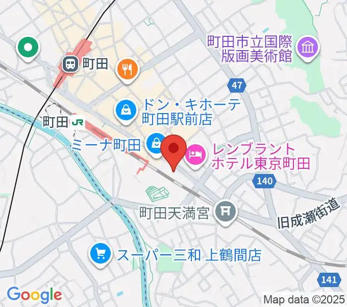 町田ターミナルプラザ市民広場の地図