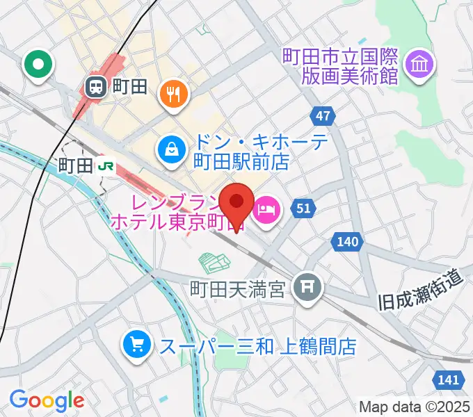 町田ターミナルプラザ市民広場の地図
