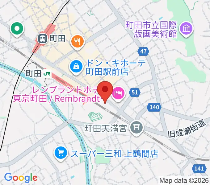 町田ターミナルプラザ市民広場の地図