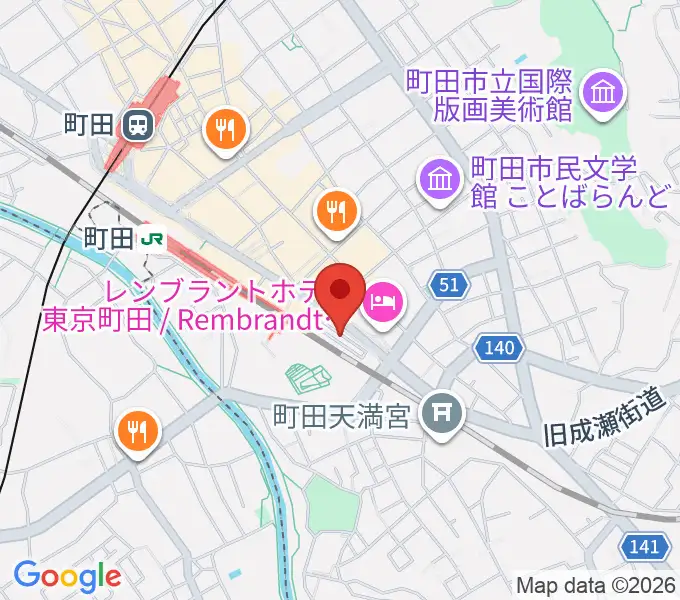 町田ターミナルプラザ市民広場の地図