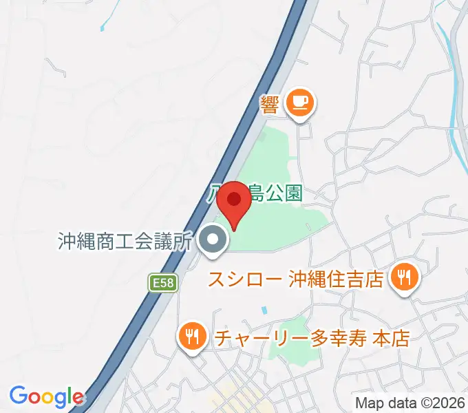 沖縄市民会館の地図