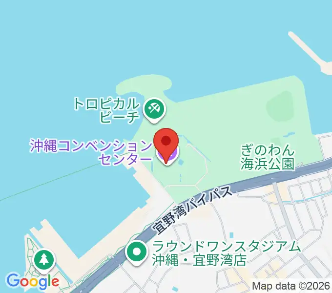 沖縄コンベンションセンターの地図