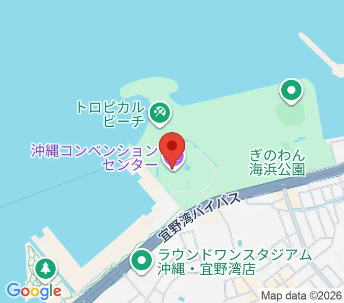沖縄コンベンションセンターの地図