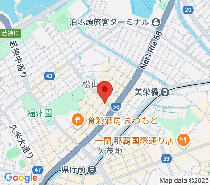 ナムラホールの地図
