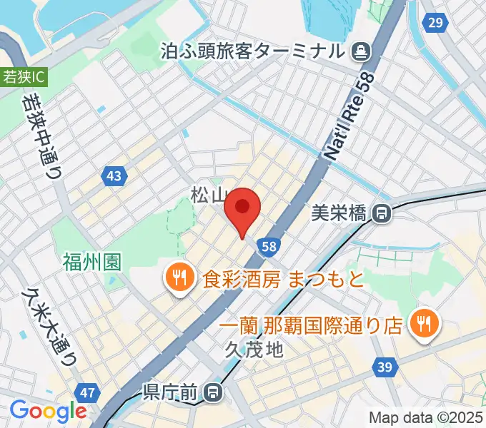 ナムラホールの地図