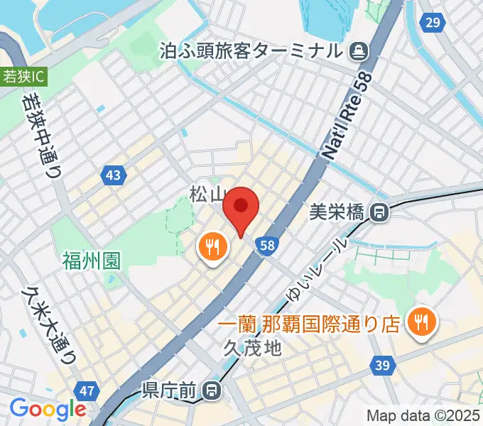 ナムラホールの地図