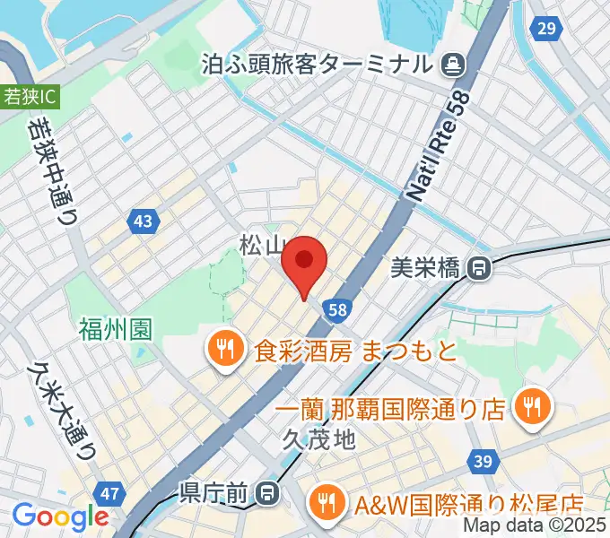 ナムラホールの地図