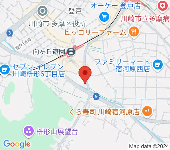 クレッシェレ音楽教室 向ヶ丘遊園校の地図