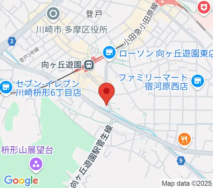 クレッシェレ音楽教室 向ヶ丘遊園校の地図