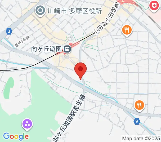 クレッシェレ音楽教室 向ヶ丘遊園校の地図