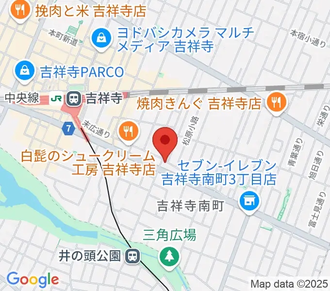 ジェイズギタージムの地図