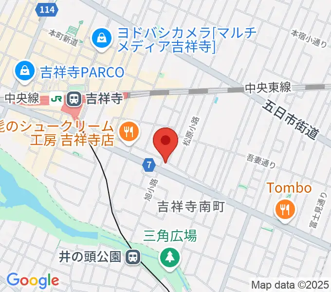 ジェイズギタージムの地図