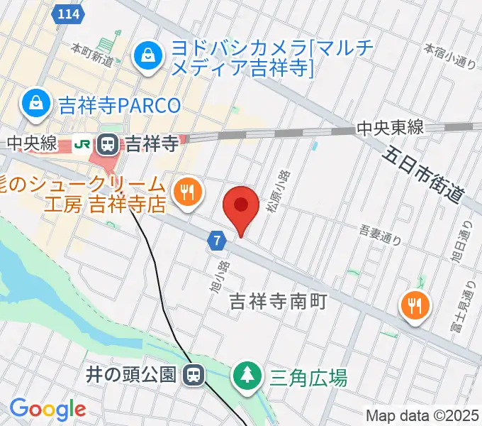 ジェイズギタージムの地図