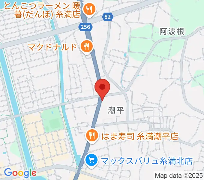 Live Bar 風は南からの地図