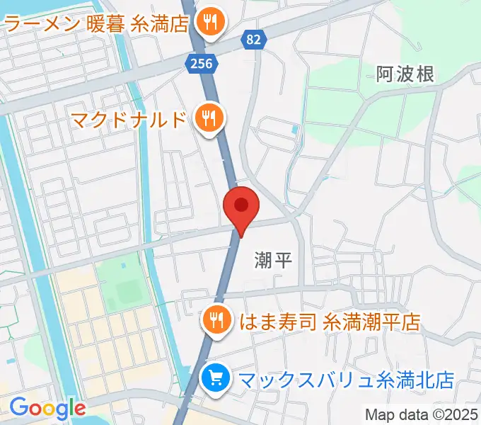 Live Bar 風は南からの地図