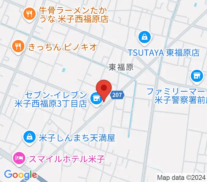 ヤマハパルス米子楽器 米子店の地図