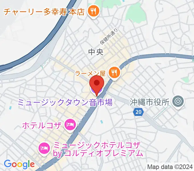 ミュージックタウン音市場の地図