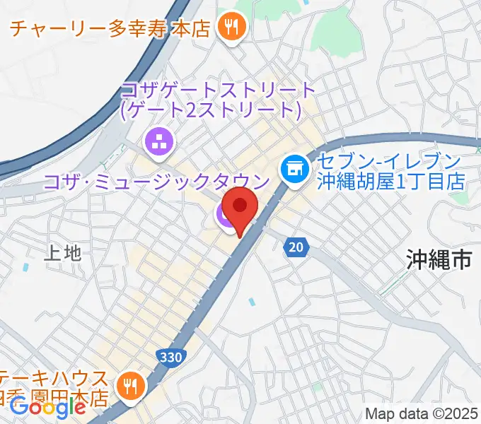 ミュージックタウン音市場の地図