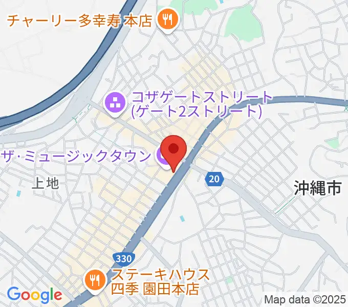 ミュージックタウン音市場の地図